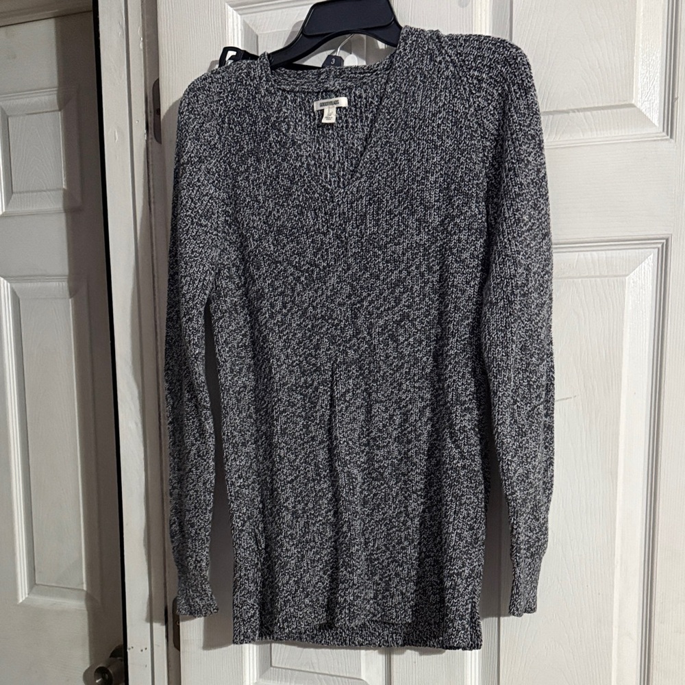 Goodthreads Charcoal and White Knit Pullover